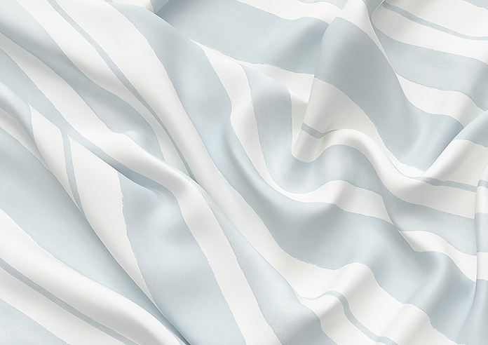 Shabby Chic by Rachel Ashwell Watercolour Stripe, Pale Blue - Roman Blind - Image 4